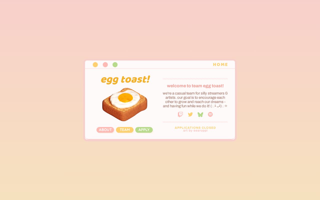 Carrd profile picture for @eggs